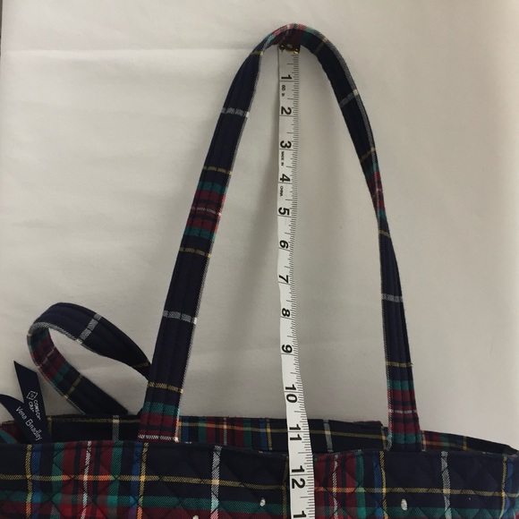 Vera Bradley Small Vera Tote Bag in Tartan Plaid Scottie Dog - Picture 16 of 16